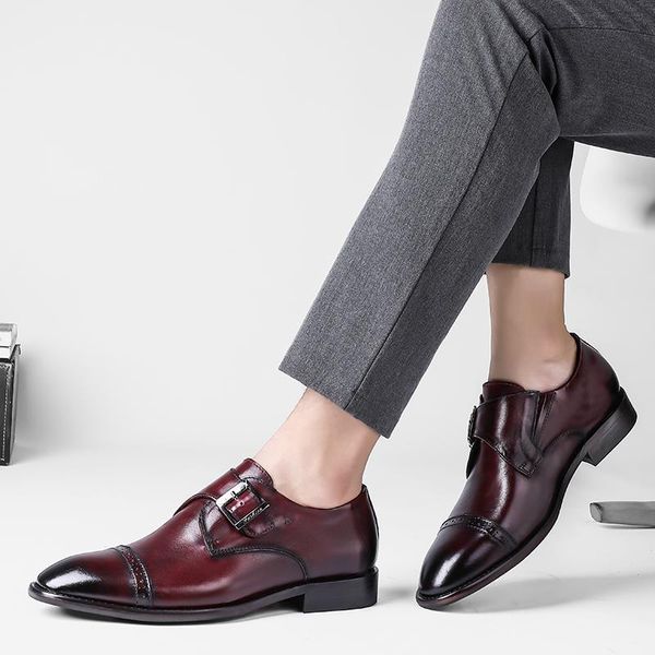 dress shoes retro style men wedding luxury office hand-polished toe oxfords plus size flats, Black
dress shoes retro style men wedding luxury office hand-polished toe oxfords plus size flats, Black