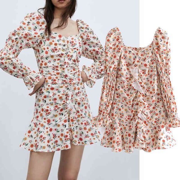 casual dresses fashion flower print ruffle long sleeve ladies loose square collar vestidos spring mini 70fg, Black;gray
casual dresses fashion flower print ruffle long sleeve ladies loose square collar vestidos spring mini 70fg, Black;gray