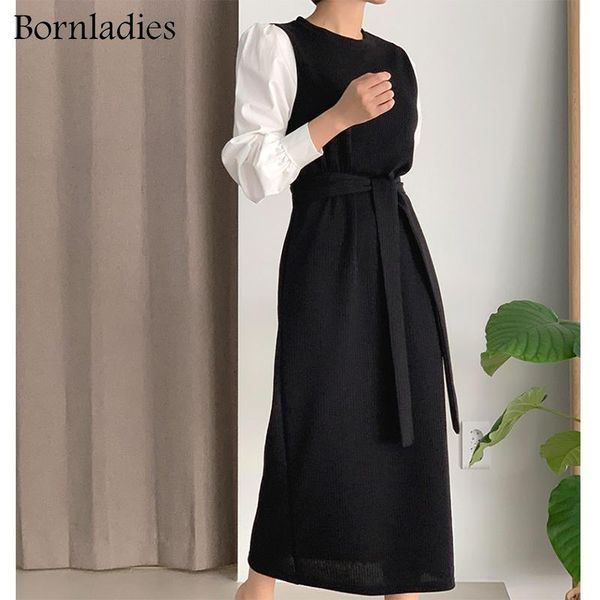 casual dresses bornladies autumn ladies knitting patchwork dress sweater vestidos full sleeve single-breasted lace-up female knitted long, Black;gray
casual dresses bornladies autumn ladies knitting patchwork dress sweater vestidos full sleeve single-breasted lace-up female knitted long, Black;gray