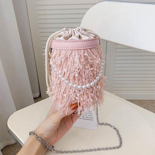 women real fluffy fur slides small imitation pearl chain bucket bag ladies flat comfy furry sandals purses set house slipper slippers, Black
women real fluffy fur slides small imitation pearl chain bucket bag ladies flat comfy furry sandals purses set house slipper slippers, Black