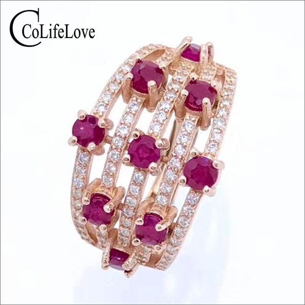cluster rings colife jewelry natural ruby silver ring for party 9 pieces 3 mm gemstone fine gift box, Golden;silver
cluster rings colife jewelry natural ruby silver ring for party 9 pieces 3 mm gemstone fine gift box, Golden;silver