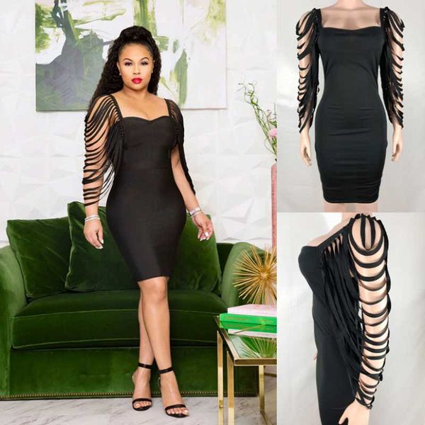 casual dresses women solid dress tassels hollow out sleeve lady nightclub party wear square neck skinny knee length 2021 autumn, Black;gray
casual dresses women solid dress tassels hollow out sleeve lady nightclub party wear square neck skinny knee length 2021 autumn, Black;gray