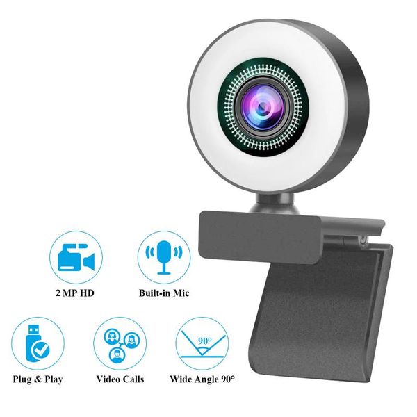 webcams 1080p full hd webcam af web camera built in adjustable ring light auto focus microphone usb computer plug and play
webcams 1080p full hd webcam af web camera built in adjustable ring light auto focus microphone usb computer plug and play