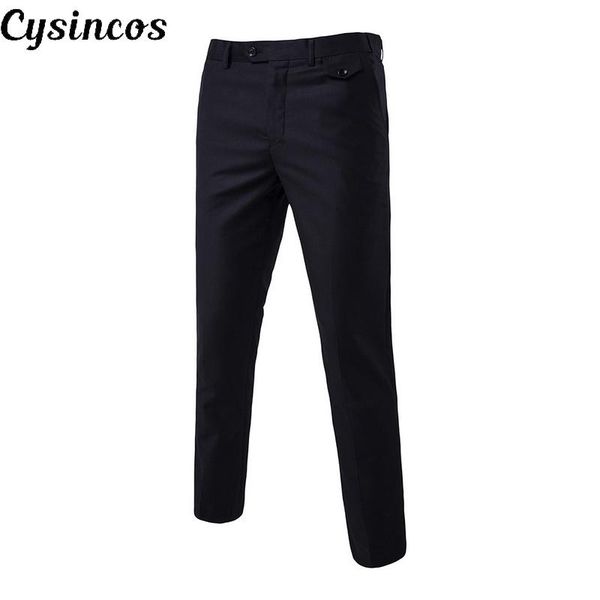 men's pants cysincos 2021 men fashion cotton solid color business suit / groom wedding dress mens trousers, Black
men's pants cysincos 2021 men fashion cotton solid color business suit / groom wedding dress mens trousers, Black