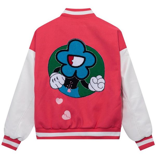 men's jackets hip hop baseball jacket men cartoon spoof flower embroidery varsity bomber patchwork oversized streetwear retro coat, Black;brown
men's jackets hip hop baseball jacket men cartoon spoof flower embroidery varsity bomber patchwork oversized streetwear retro coat, Black;brown