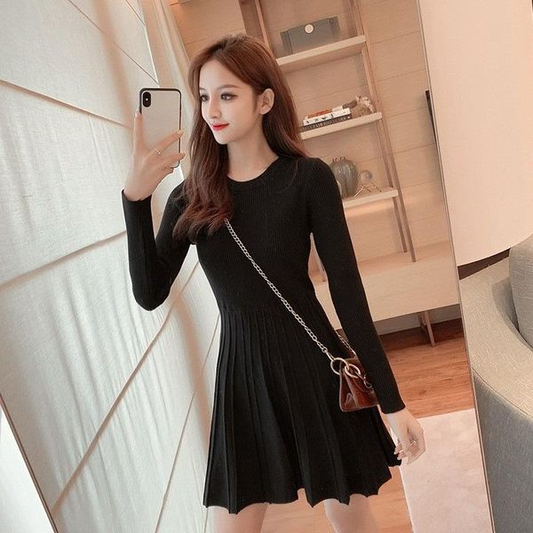 casual dresses korean version of the knitted dress women's autumn and winter base sweater slim mid-length small fragrance, Black;gray
casual dresses korean version of the knitted dress women's autumn and winter base sweater slim mid-length small fragrance, Black;gray