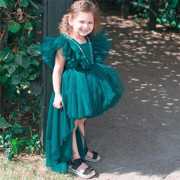 green high-low flower girl dress for wedding party tulle crystals o neck princess pageant gown birthday girl's dresses, Red;yellow
green high-low flower girl dress for wedding party tulle crystals o neck princess pageant gown birthday girl's dresses, Red;yellow