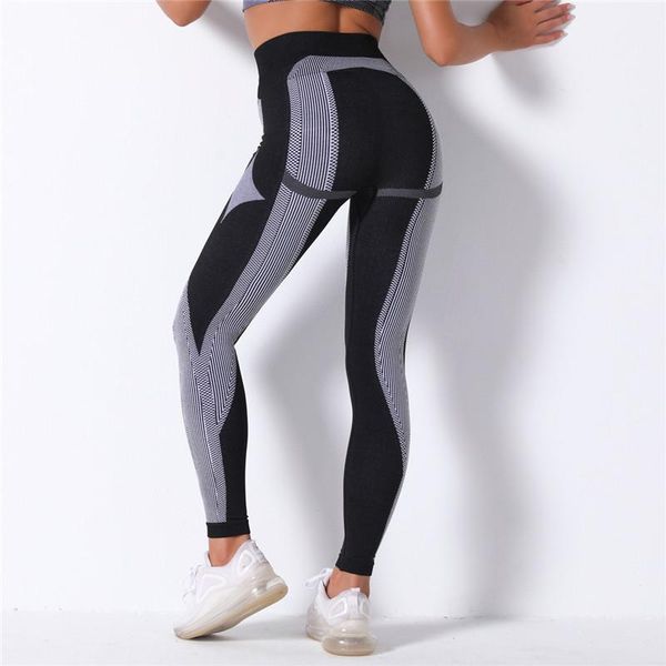 women's leggings rooftrellen 15%spandex high waist women seamless fitness pants striped running push up stretch sports, Black
women's leggings rooftrellen 15%spandex high waist women seamless fitness pants striped running push up stretch sports, Black