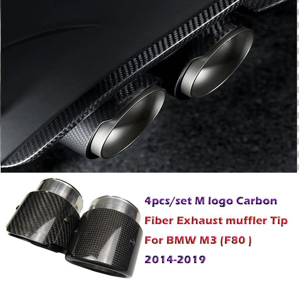 4pcs/set stainless steel carbon fiber exhaust muffler tip for bmw m3 f80
4pcs/set stainless steel carbon fiber exhaust muffler tip for bmw m3 f80