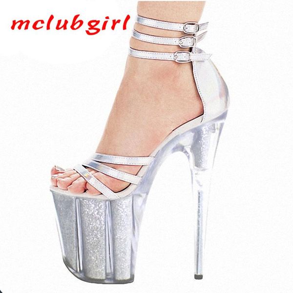 dress shoes mclubgirl transparent crystal 20 cm super high heel sandals thick bottom novelty nightclub princess lyp, Black
dress shoes mclubgirl transparent crystal 20 cm super high heel sandals thick bottom novelty nightclub princess lyp, Black