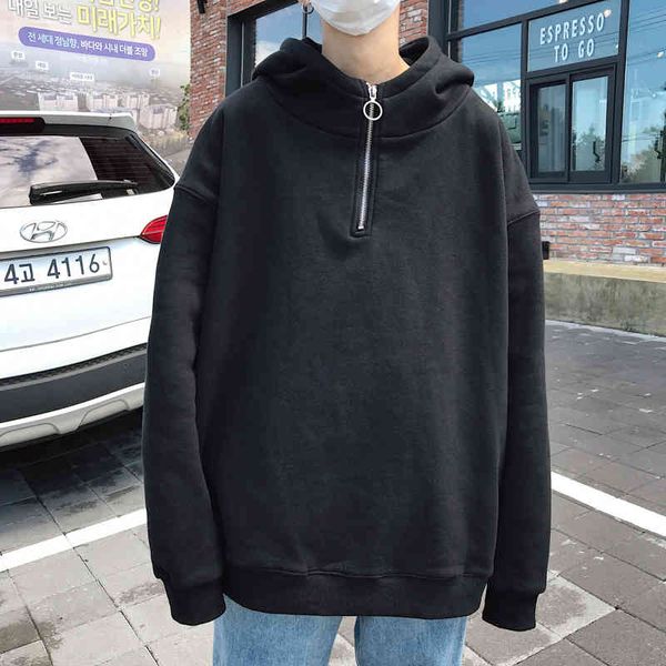 men's hoodies & sweatshirts new autumn hip hop zipper hoodies men fashion solid color loose with streetwear pullover bbpl, Black
men's hoodies & sweatshirts new autumn hip hop zipper hoodies men fashion solid color loose with streetwear pullover bbpl, Black