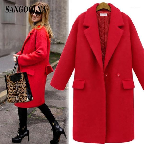 autumn women wool coat long sleeve single breasted outerwear turn-down collar jackets female blends causal winter outwear 2021 women's, Black
autumn women wool coat long sleeve single breasted outerwear turn-down collar jackets female blends causal winter outwear 2021 women's, Black