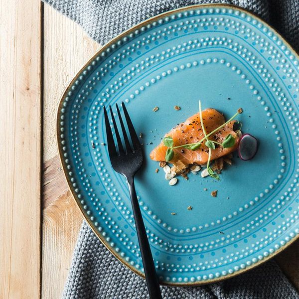 dishes & plates ceramic tableware blue ocean fresh embossed steak plate western irregular fruit salad breakfast bread
dishes & plates ceramic tableware blue ocean fresh embossed steak plate western irregular fruit salad breakfast bread