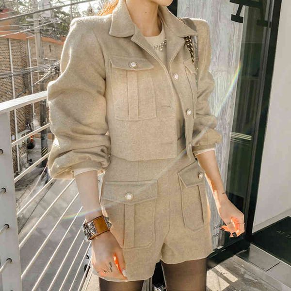 pant arrival fashionable all-female winter wear profession short woolen temperament waist shorts two pieces together, White
pant arrival fashionable all-female winter wear profession short woolen temperament waist shorts two pieces together, White
