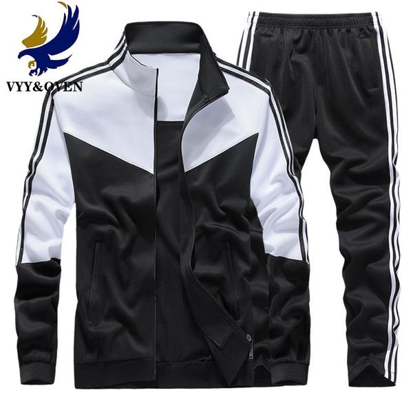 men's tracksuits vyy&ovenautumn sports suit long sleeve trousers casual coat sportswear fashion fitness clothes two piece set, Gray
men's tracksuits vyy&ovenautumn sports suit long sleeve trousers casual coat sportswear fashion fitness clothes two piece set, Gray