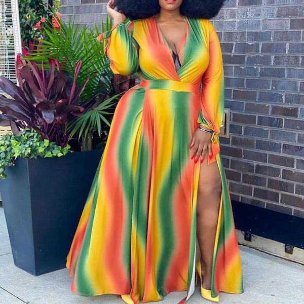 casual dresses dress 2021 summer style european and american print split long sleeve v-neck african high waist big swing, Black;gray
casual dresses dress 2021 summer style european and american print split long sleeve v-neck african high waist big swing, Black;gray