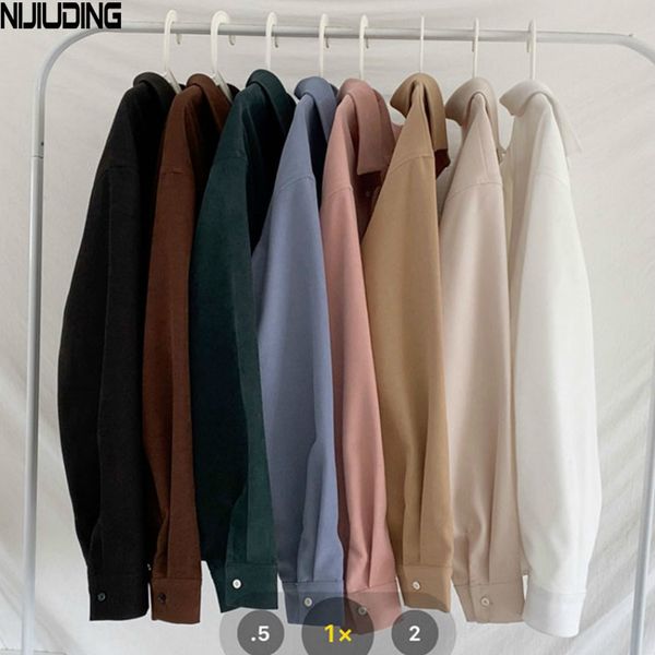 autumn winter solid loose thin jackets mid-length multi-color cotton shirts for women long sleeve pinstripe blouses 210514, White
autumn winter solid loose thin jackets mid-length multi-color cotton shirts for women long sleeve pinstripe blouses 210514, White