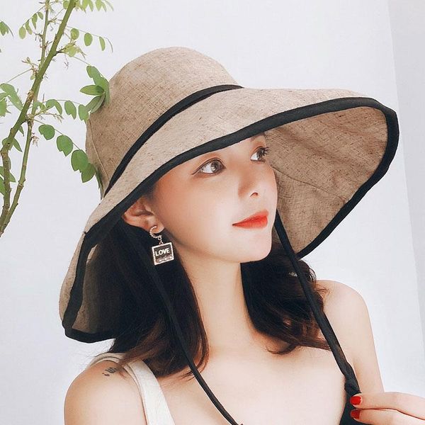 wide brim hats bucket hat summer japanese cotton cap korean anti-ultraviolet shading fashion dome big eaves women's, Blue;gray
wide brim hats bucket hat summer japanese cotton cap korean anti-ultraviolet shading fashion dome big eaves women's, Blue;gray