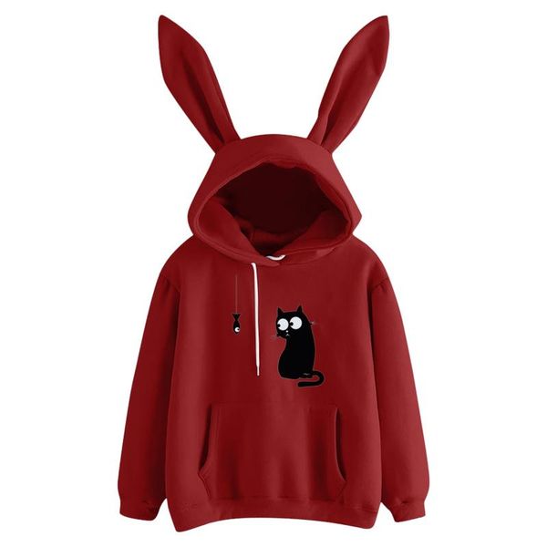 women's sweaters casual fashion cute cat print pullovers ear long sleeve hoodie pullover feminino inverno molelet #py, White;black
women's sweaters casual fashion cute cat print pullovers ear long sleeve hoodie pullover feminino inverno molelet #py, White;black