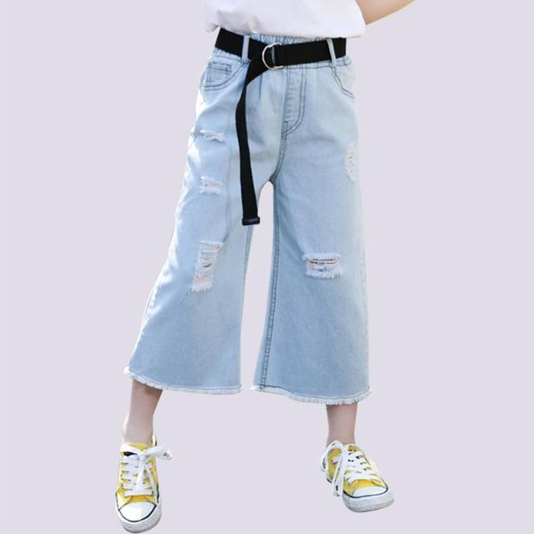 jeans summer girl casual style child with hole kids solid color children's clothing 6 8 10 12 14, Blue
jeans summer girl casual style child with hole kids solid color children's clothing 6 8 10 12 14, Blue