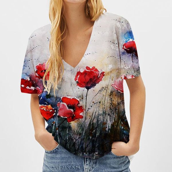 women's t-shirt summer 2021 short sleeve loose women colthing casual 3d colorful printing t-shirts streetwear tee, White
women's t-shirt summer 2021 short sleeve loose women colthing casual 3d colorful printing t-shirts streetwear tee, White