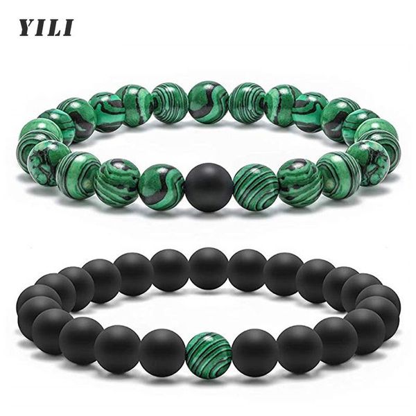 beaded, strands 2 pcs 8mm natural malachite stone bracelet elastic rope couple black matte beads bracelets for men women jewelry
beaded, strands 2 pcs 8mm natural malachite stone bracelet elastic rope couple black matte beads bracelets for men women jewelry