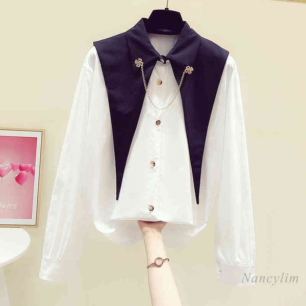 blouses spring korean style shawl chain shirt women's casual white blouses elegant lady's nancylim
blouses spring korean style shawl chain shirt women's casual white blouses elegant lady's nancylim