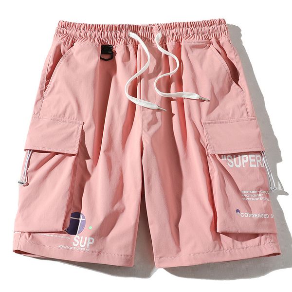urban men's clothing|japanese 2020 new summer new product overalls shorts men's casual loose drawstring 5 five-point pants, White;black
urban men's clothing|japanese 2020 new summer new product overalls shorts men's casual loose drawstring 5 five-point pants, White;black