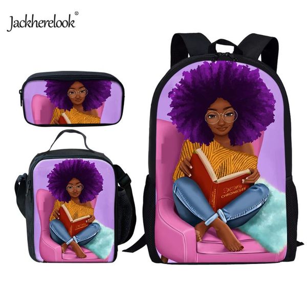 school bags jackherelook cute african black girl design backpack schoolbag satchel for youth durable 3pcs/set mochila mujer
school bags jackherelook cute african black girl design backpack schoolbag satchel for youth durable 3pcs/set mochila mujer