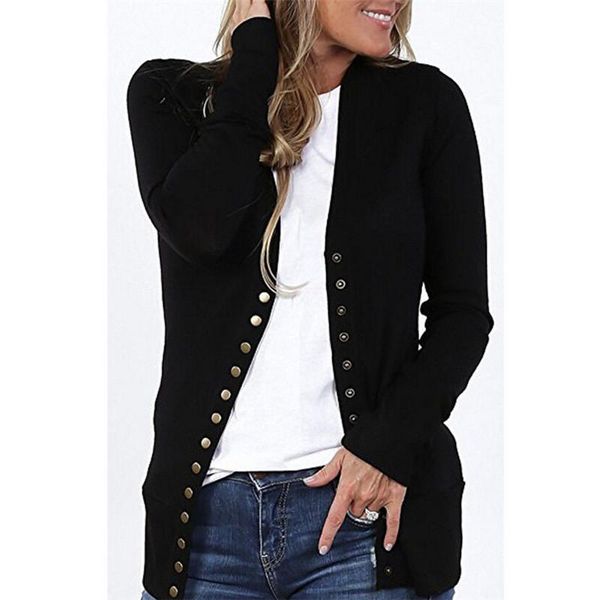 autumn women low cut v-neck button down knit blouse fashion ladies 5 color long sleeve soft solid snap cardigan shirt women's blouses &, White
autumn women low cut v-neck button down knit blouse fashion ladies 5 color long sleeve soft solid snap cardigan shirt women's blouses &, White