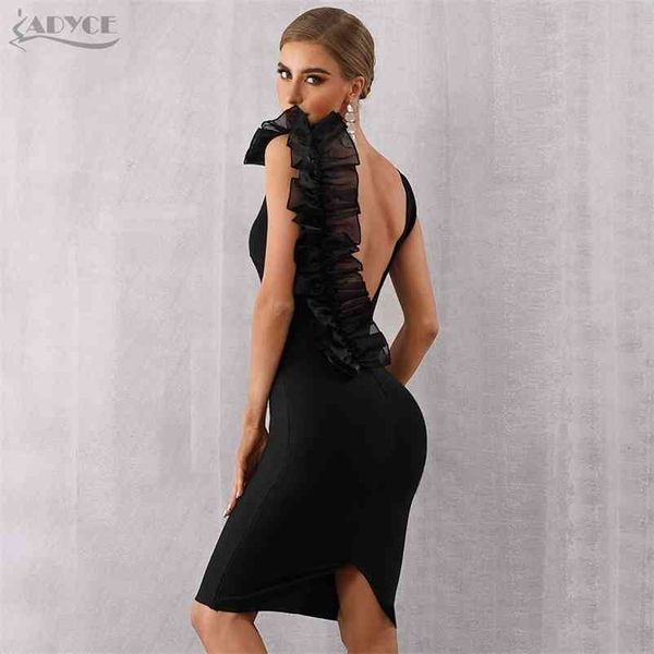 summer black bodycon bandage dress women v-neck ruffles mesh backless vestidos celebrity evening party 210423, Black;gray
summer black bodycon bandage dress women v-neck ruffles mesh backless vestidos celebrity evening party 210423, Black;gray