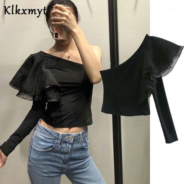 klkxmyt blouse women fashion cascading ruffles organza one shoulder long sleeve blouses female chic shirts blusas women's &, White
klkxmyt blouse women fashion cascading ruffles organza one shoulder long sleeve blouses female chic shirts blusas women's &, White