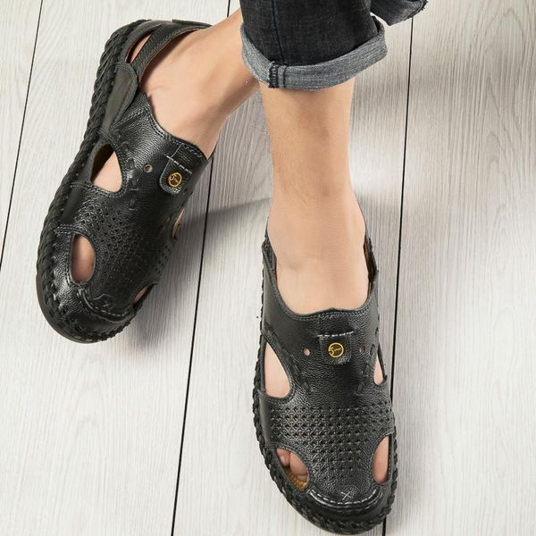 sandals men fashion shoes women leather roman slipper rubber sports mens male sandal beach man sandalias sport for summer fish, Black
sandals men fashion shoes women leather roman slipper rubber sports mens male sandal beach man sandalias sport for summer fish, Black