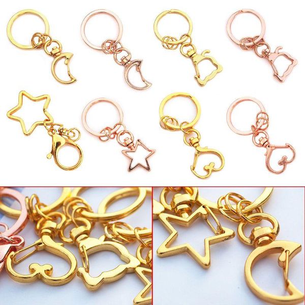 keychains 5 pcs key chains jewelry making diy accessories parts bag charms car keyring key-chain trinket, Silver 
keychains 5 pcs key chains jewelry making diy accessories parts bag charms car keyring key-chain trinket, Silver