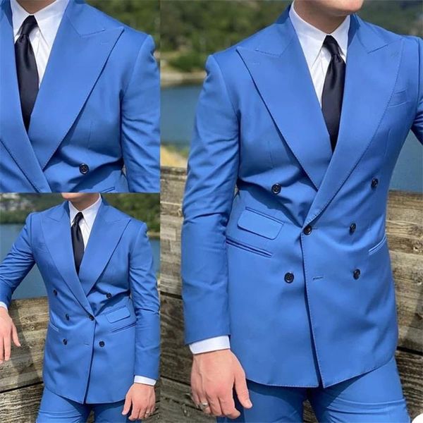 men's suits & blazers blue formal men 2 pieces wedding groom blazer double breasted jackets with pants slim fit costume homme mariage t, White;black
men's suits & blazers blue formal men 2 pieces wedding groom blazer double breasted jackets with pants slim fit costume homme mariage t, White;black
