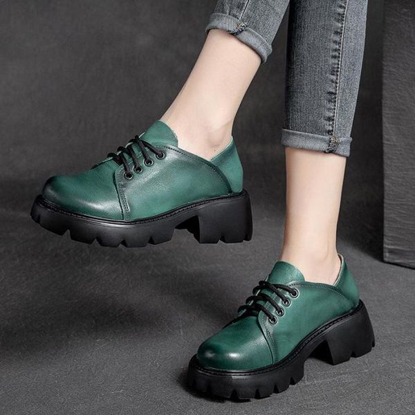 dress shoes johnature pumps women genuine leather lace-up retro sewing casual round toe handmade concise 2021 leisure ladies, Black
dress shoes johnature pumps women genuine leather lace-up retro sewing casual round toe handmade concise 2021 leisure ladies, Black