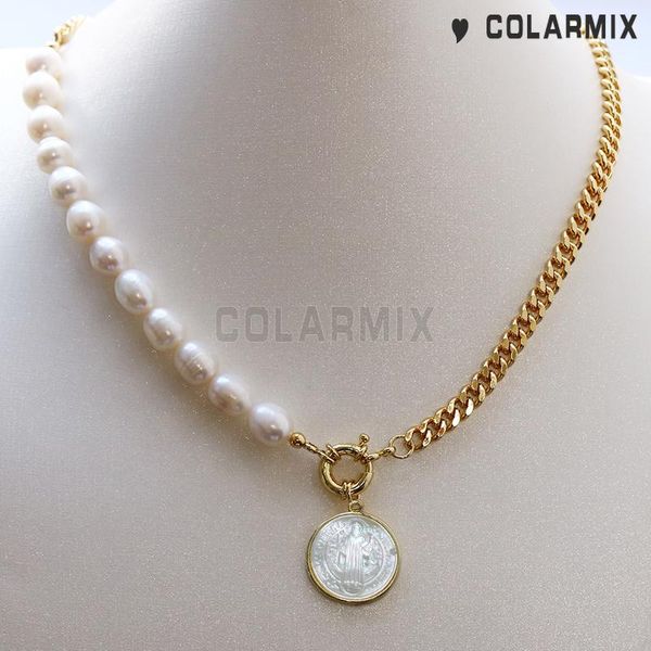 4pcs pearl with link chain necklace shell stone san benito pendants fashion for women 9746 pendant necklaces, Silver
4pcs pearl with link chain necklace shell stone san benito pendants fashion for women 9746 pendant necklaces, Silver