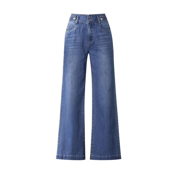 women's jeans 2021 spring and autumn ladies wide-leg women korean version of loose straight pants casual trousers, Blue
women's jeans 2021 spring and autumn ladies wide-leg women korean version of loose straight pants casual trousers, Blue