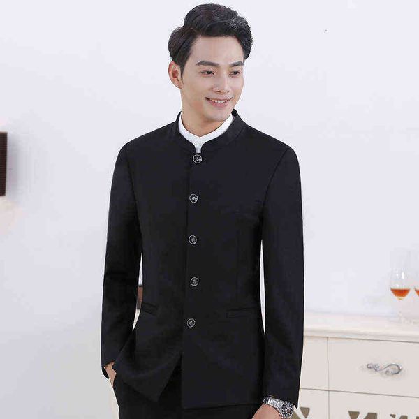 luxury suits blaze black men's wool chine style bridegroom youth standing collar banquet singer host zhongshan suit
luxury suits blaze black men's wool chine style bridegroom youth standing collar banquet singer host zhongshan suit