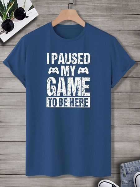 men slogan graphic tee o0h1#, White;black