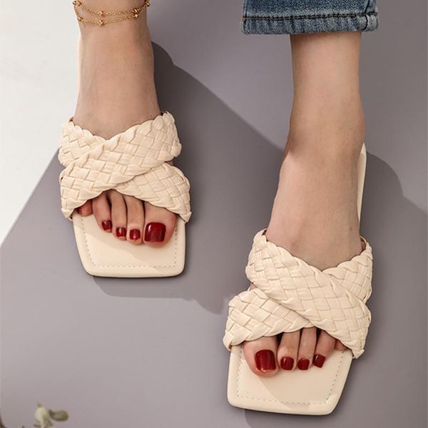 slippers women slip on pu leather ladies soft bottom summer fashion flat slipper casual shoes square toe female footwear 2021, Black
slippers women slip on pu leather ladies soft bottom summer fashion flat slipper casual shoes square toe female footwear 2021, Black