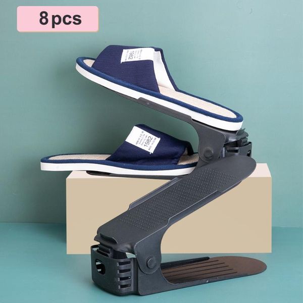 8pc shoe organizer shoebox adjustable double stand shelf support slot space saving closet shoes storage rack clothing & wardrobe
8pc shoe organizer shoebox adjustable double stand shelf support slot space saving closet shoes storage rack clothing & wardrobe