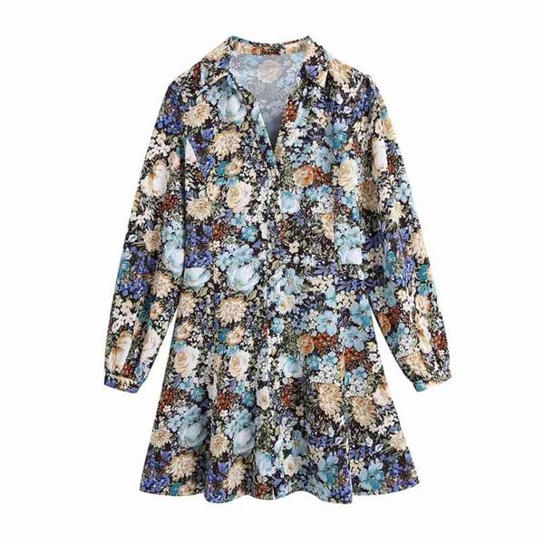 casual woman floral print v neck shirt dress spring fashion ladies bohemia mini es female elegant button 210515, Black;gray
casual woman floral print v neck shirt dress spring fashion ladies bohemia mini es female elegant button 210515, Black;gray