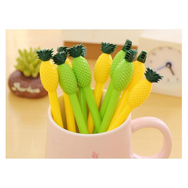 gel pens 4pcs/lot lovely cute pineapple pen 0.38mm black ink kawii writing tool eraser for school and office material escolar
gel pens 4pcs/lot lovely cute pineapple pen 0.38mm black ink kawii writing tool eraser for school and office material escolar