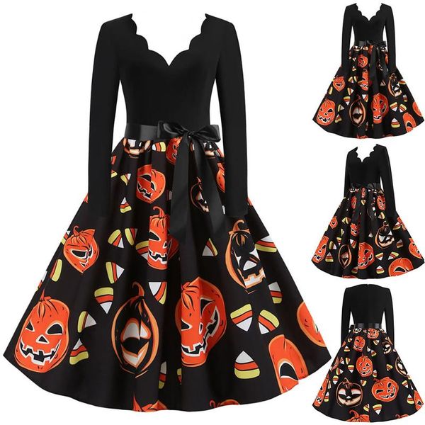 casual dresses halloween dress women vintage long sleeve v-neck 1950s-housewife evening party prom vestido de mujer #3, Black;gray
casual dresses halloween dress women vintage long sleeve v-neck 1950s-housewife evening party prom vestido de mujer #3, Black;gray