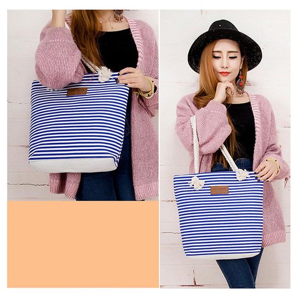 evening bags ladies striped canvas beach large capacity women's shoulder polyester handbags girls' casual shopping
evening bags ladies striped canvas beach large capacity women's shoulder polyester handbags girls' casual shopping