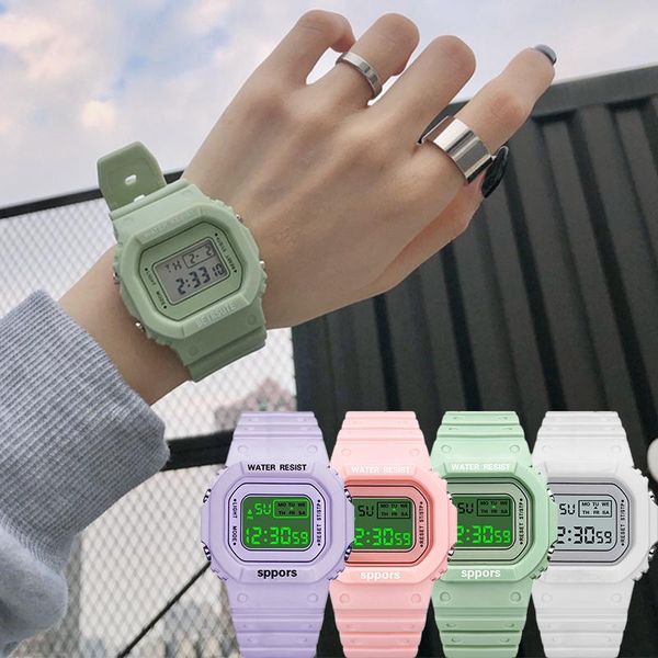 wristwatches multi-function 2021 women's electronic wrist watch fashion student date sports clock luminous square digital, Slivery;brown
wristwatches multi-function 2021 women's electronic wrist watch fashion student date sports clock luminous square digital, Slivery;brown