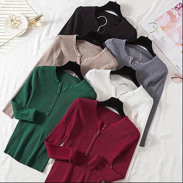 women sweater pullover v neck single breasted slim soft knit winter knitted knitwear jumper sweaters, White;black
women sweater pullover v neck single breasted slim soft knit winter knitted knitwear jumper sweaters, White;black