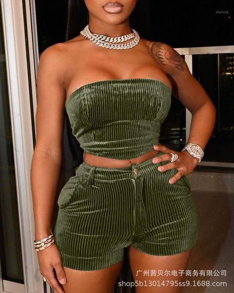 women's tracksuits women 2pcs clothes set clothing suit solid color strapless sleeveless + button shorts two-piece, Gray
women's tracksuits women 2pcs clothes set clothing suit solid color strapless sleeveless + button shorts two-piece, Gray