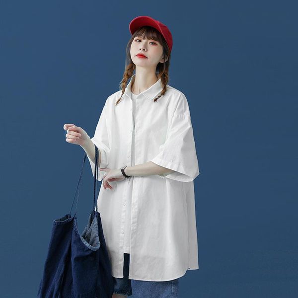 women's blouses & shirts summer women youth fashion 100% cotton oversize pink white blue short sleeve button
women's blouses & shirts summer women youth fashion 100% cotton oversize pink white blue short sleeve button